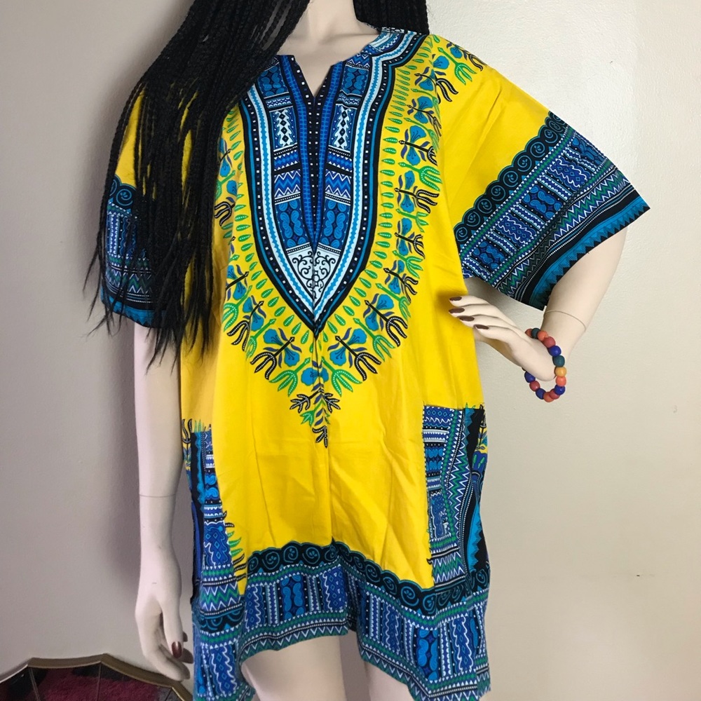 Dashiki Africa Print mini Dress👗🛍🎊🎀